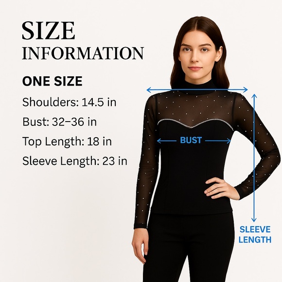 Glamour Shine Mesh Top - Picture 11 of 11